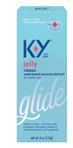 K-Y Jelly Classic Personal Water Based Lubricant, 4 oz.